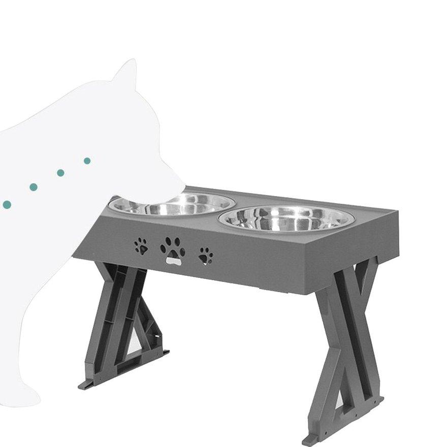 adjustable height dog feeder