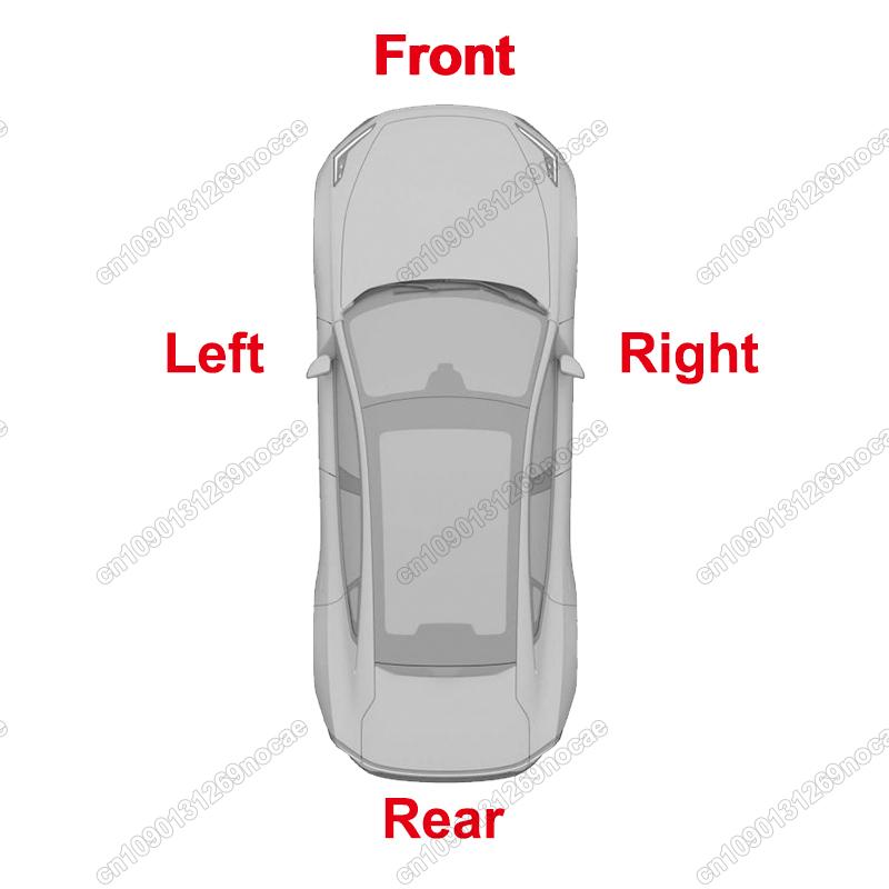 For Tesla Model Y 2020-2024 Door Speaker Assembly Triangle Tweeter Trim Horn Cover 1498204-00-B 1498205-00-B Replacement
