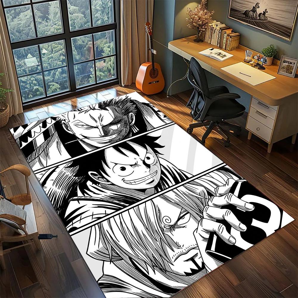 

One Piece!Rug Carpet Large Area Rug Non Slip Washable Floor Mat Gamer Room Bedroom Home Decor 60x90cm