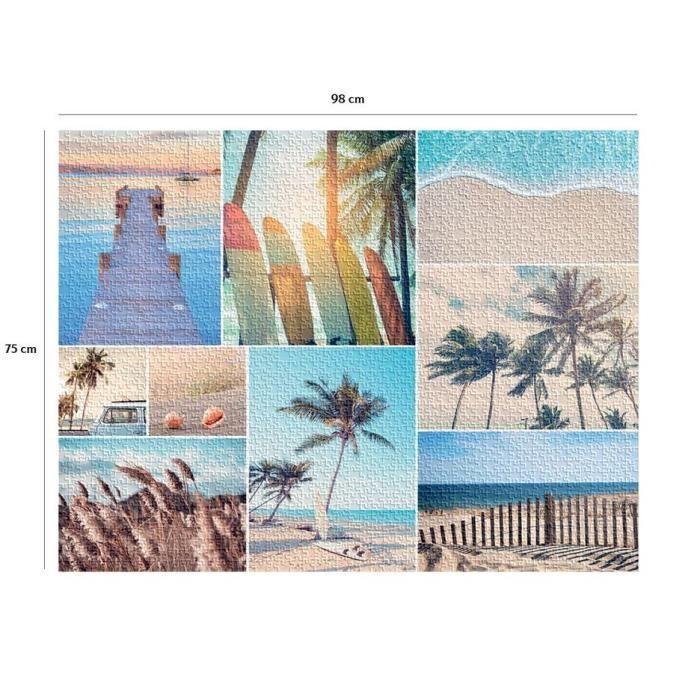 Puzzle 2000 pièces - nathan - en bord de plage - paysage et nature - adulte