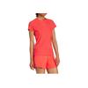 Adidas Comfortable Breathable Skin-Friendly Fitted Short Sleeve T-Shirt Women Tops Red JD4284