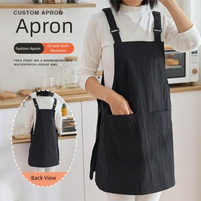 Convenient Solid Color Baking Cooking Aprons Sleeveless Antipollution Work Clothes Breathable Workwear Housework