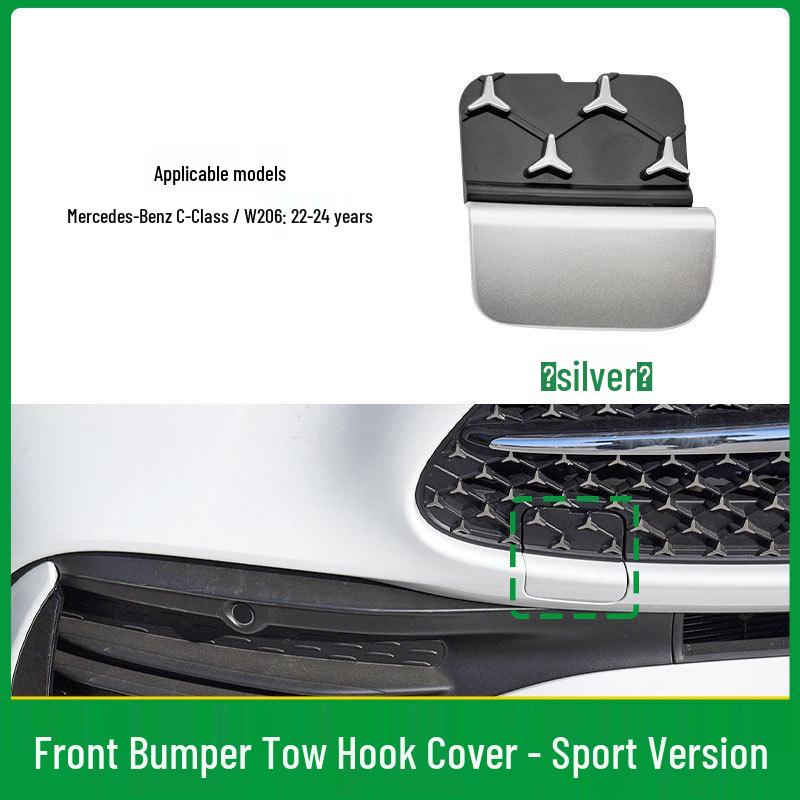 Mercedes-Benz C-Class W206 Front Bumper Star Pattern Tow Hook Cover 2068850402