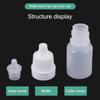 5Pcs Set Empty Plastic Dropper Bottles 3/5/10/15/20/30/50/100ml Squeezable Refillable for Paint Beauty Oil Ink Cosmetics Storage