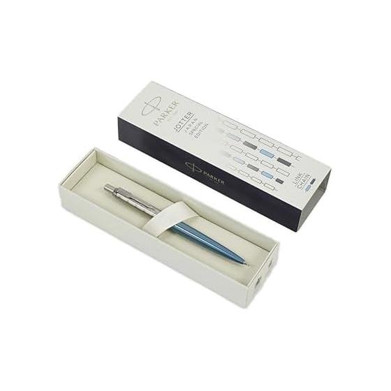 PARKER Jotter Link Chain Mechanical Pencil, Water Blue CT, Special Edition, 0.5mm, Official Import