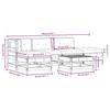 VidaXL Salon de jardin 6 pcs avec coussins bois de pin imprégné 3185905