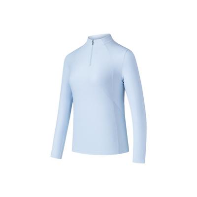 Champion All-Weather Series Solid Color Simple Stand Collar Comfortable Versatile Fashion Long Sleeve Knit Top Women Tops 162540401-2