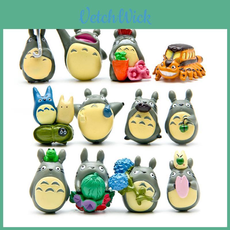 Colorful My Neighbor Totoro Cartoon Action Figures 12pcs Set Perfect For Room Decor And Gifts