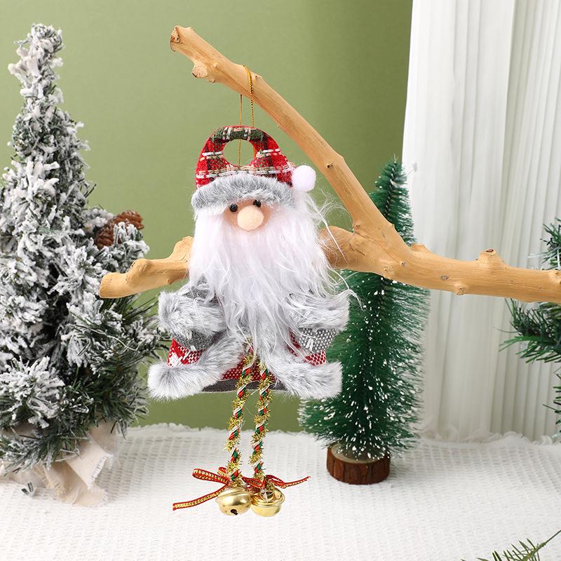 Santa Claus Fabric Doll Ornaments - Christmas Tree Decorations & Small Gift Pendants