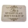 Funny Rug Non Slip Soft Door Mat Water Absorbent Vintage for Indoor Outdoor Home Entryway Porch Decor Khaki