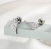 1Pc Women Creative Fashion Wings Ear Bone Nails Angel Earrings Minimalist  Handmade