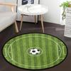 Sportball Realistischer Basketball Baseball Fußball Runde Matte Rutschfester Teppich Teppich für Wohnzimmer Spielzimmer Heimdekoration Schlafzimmerteppiche