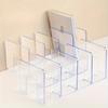 2pcs 8-Compartment Transparent Acrylic Desktop Organizer - Multifunctional Space-Saving Storage for Books, for Home Organization