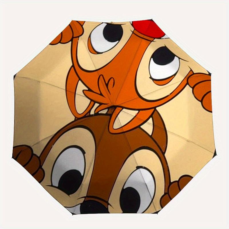

1pc Chip, Dale 8-Rib Automatic Folding Umbrella, Portable & Foldable, All-Season Portable Umbrella for Women & Men yy250731178