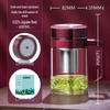 Versatile Double-Layer Glass Mug with Handle