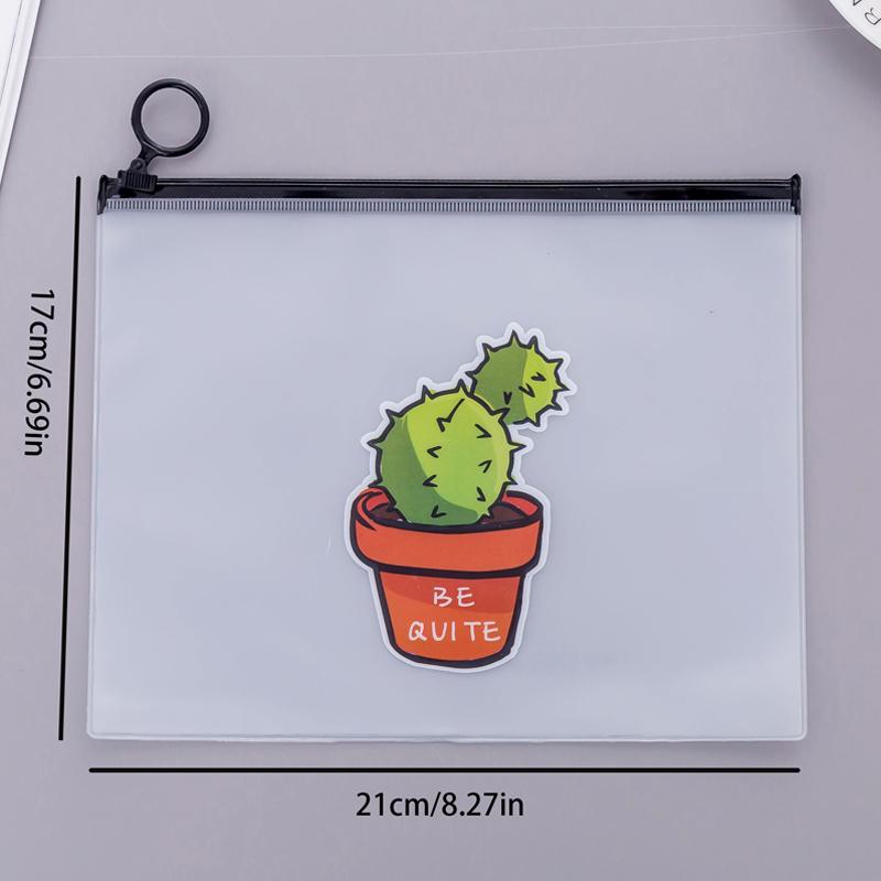 

Папка-регистратор из прозрачного ПВХ с застежкой-молнией Cactus, сумка для хранения документов, аксессуаров для дневника путешественника, билетов, карточек, сумка для хранения