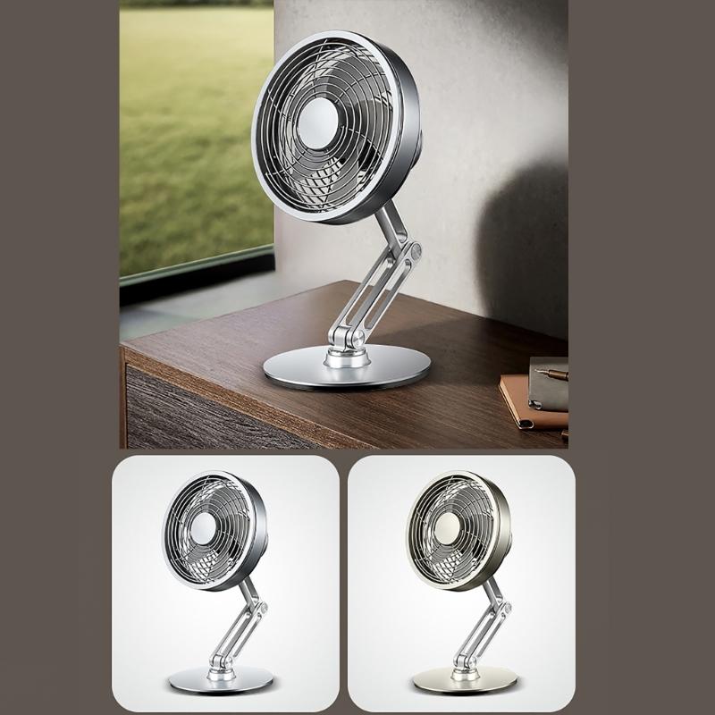 USB Fan,USB Desk Fan 360 Rotatable Quiet Desktop Fan Three-Speed Wind Suitable for Indoor Outdoor Use Small & Light