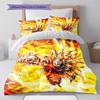 Dragon Ball Dynamic Pose Anime Bedding Set Duvet Cover Polyester Soft Comforter Bedroom Set -QJY
