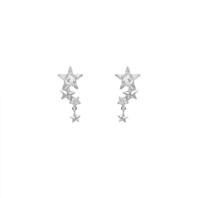 Exquisite Star Tassel Earrings: Fashionable Long Dangle Studs for Versatile Socialite Style