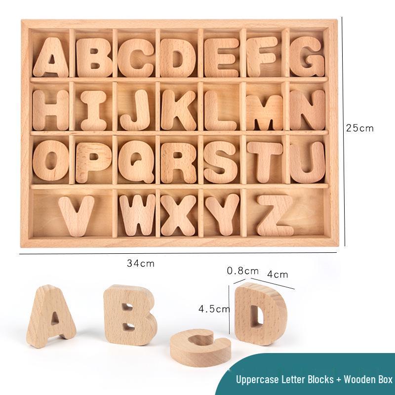 Kindergarten Solid Beech Wood Large Construction Blocks Set, 182-Piece