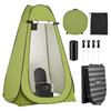 Portable Toilet Kit, 150 kg Load Capacity, Folding Camping Toilet with Pop-Up Privacy Tent, Outdoor Travel Potty for Adults with Carry Bags, Trash