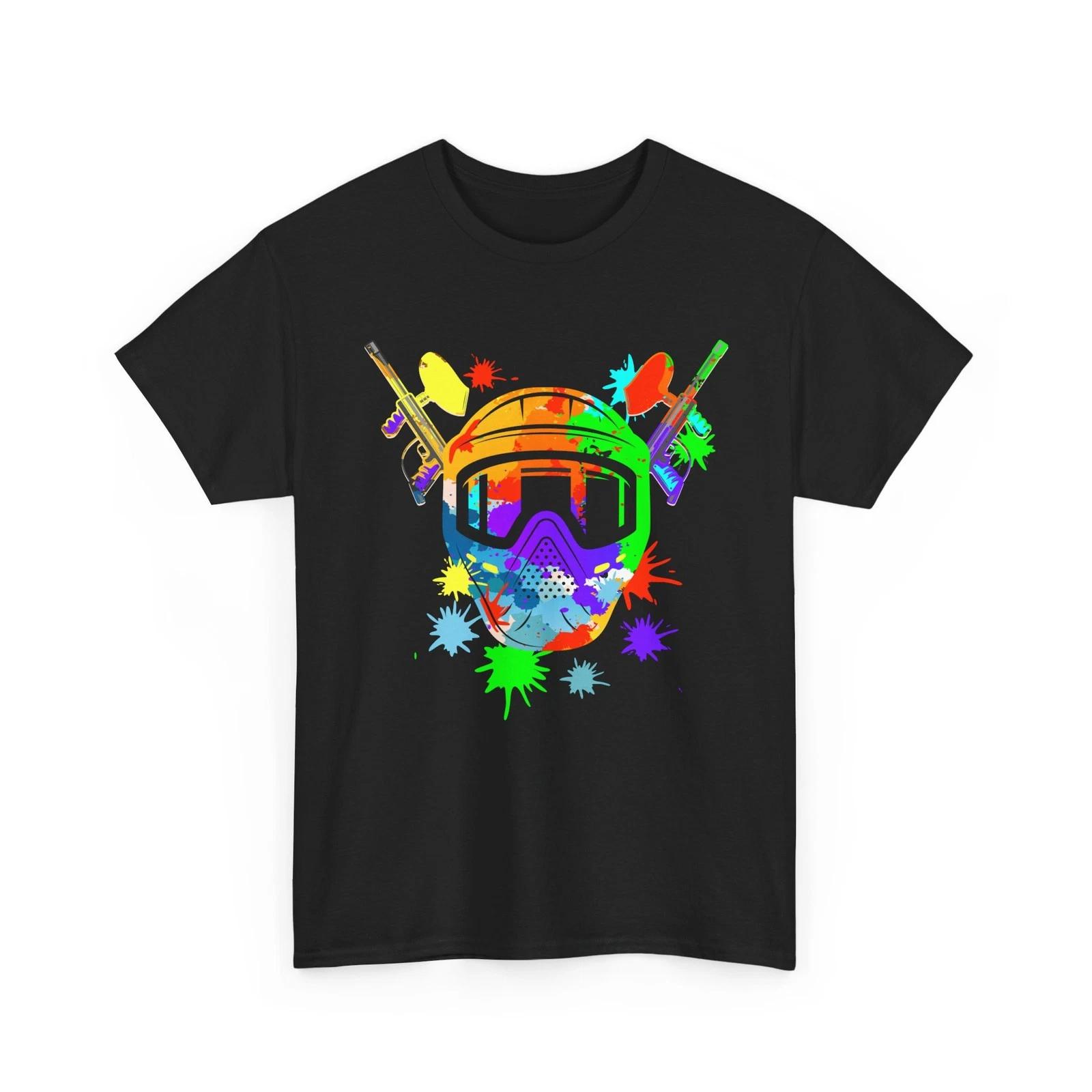 Paintball Mask T shirt, Paintballing Paintball Player Women Men Shirt L