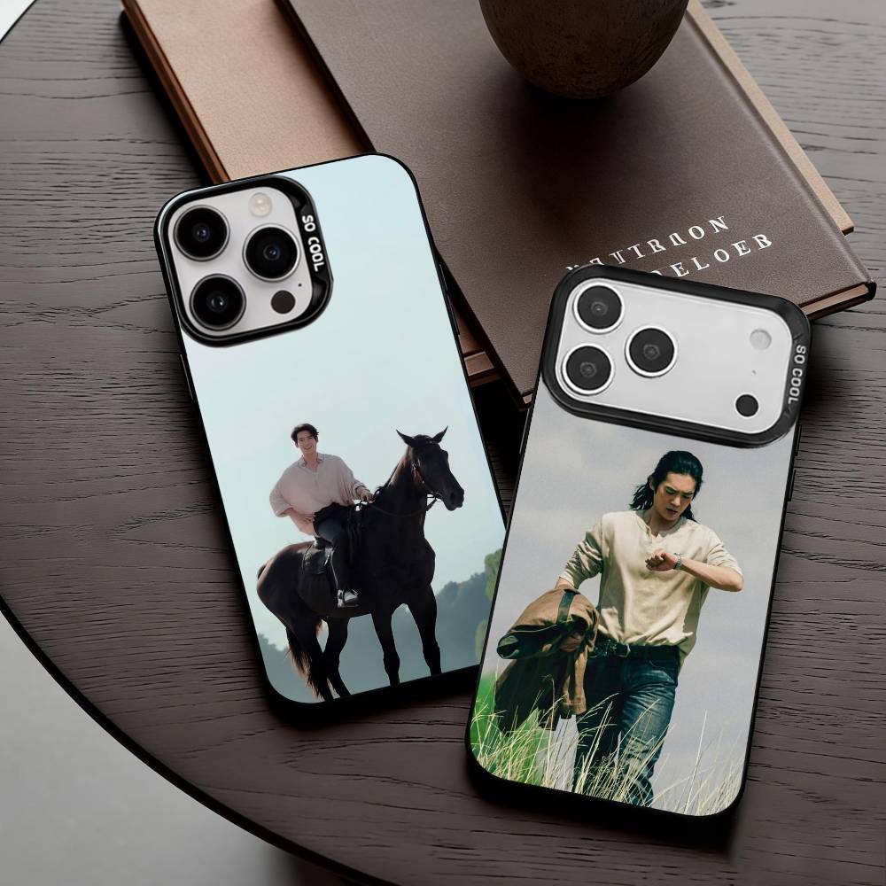 Dashing Actor Y-Yu Shi Phone Case For iPhone17,16,15,14,13,12,11 Plus,Pro Max Black Candy Silver Phone Case