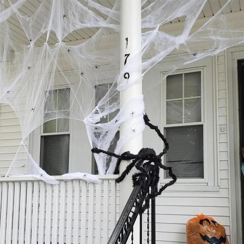 Realistic Plush Spider Creepy Furry Halloween Decoration Prop for Indoor Outdoor Yard Garden Haunted House Spooky Home Decor