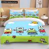 10 Sizes Sanrio Keroppi Printed Bedding Set Cartoon Anime Duvet Cover Comforter Pillowcase Boys Girls Children Adults King Gift
