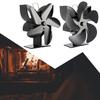 Five Blades Fireplace Heating Fan Efficient Air Heater Low Noise Fan Environmental Thermal Power Fireplace Heater Dropshipping