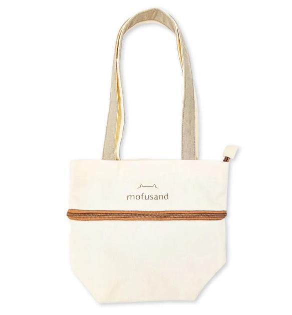 mofusand Stretchable Tote Bag S size ( Beige ) Japan NEW