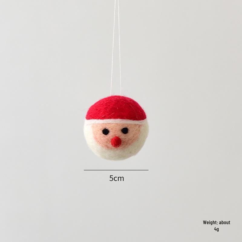 Christmas Festival Snowflake Pendant: Felt Gingerbread Cartoon Ornament