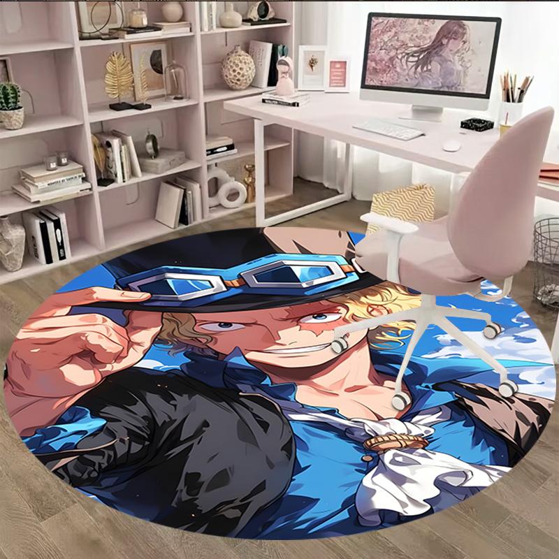 1pc S-Sanji  Carpet, Round Rug, Comfortable, Suitable for Entryways, Living Rooms, Office, And Bedrooms, Christmas Decoration