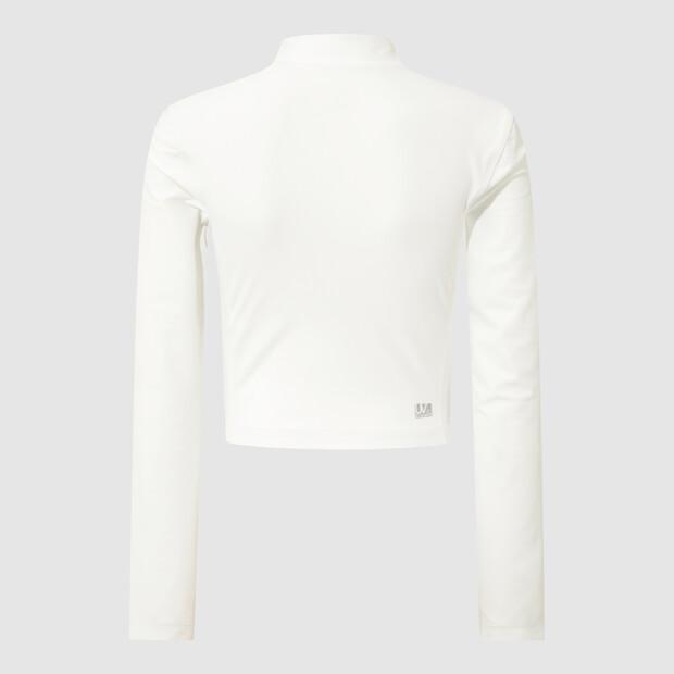 LECOQ Women'S Water Rash Guard Zip-Up - Cream Qr222Sfz61
