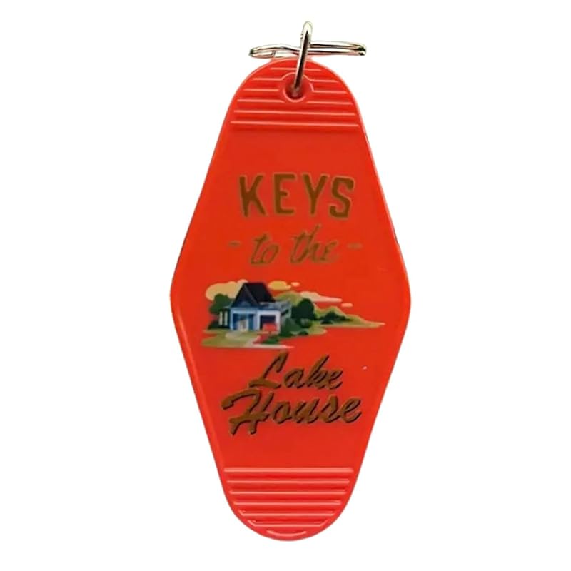 

[ALOHAMONI] USA DESIGN reprint vintage motel key chain key ring American miscellaneous goods Hotel antique cafe California west coast Hawaii (LAKE