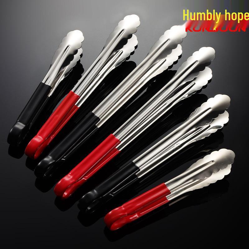 304 Stainless Steel Food Tongs with Non-Slip Handle