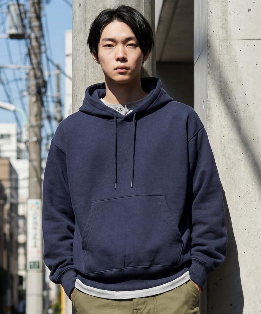 Dome Heavyweight Hood Navy Juhd1564
