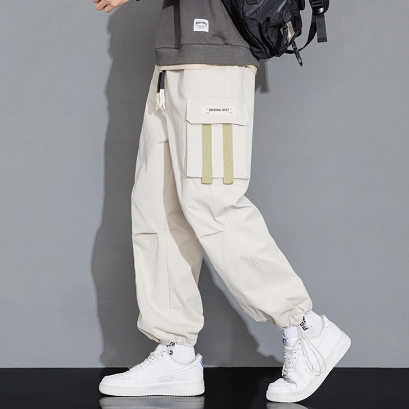 Men's Spring and Fall New Fashion Casual Pants Students Handsome with Loose Ankle Pants