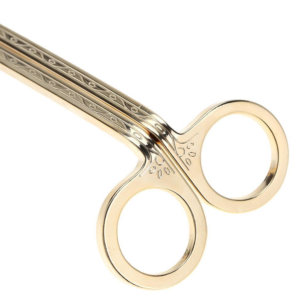 Semicircular Plating Stainless Steel Candle Heart Clip Wick Trimmer Scissors Tool(black)