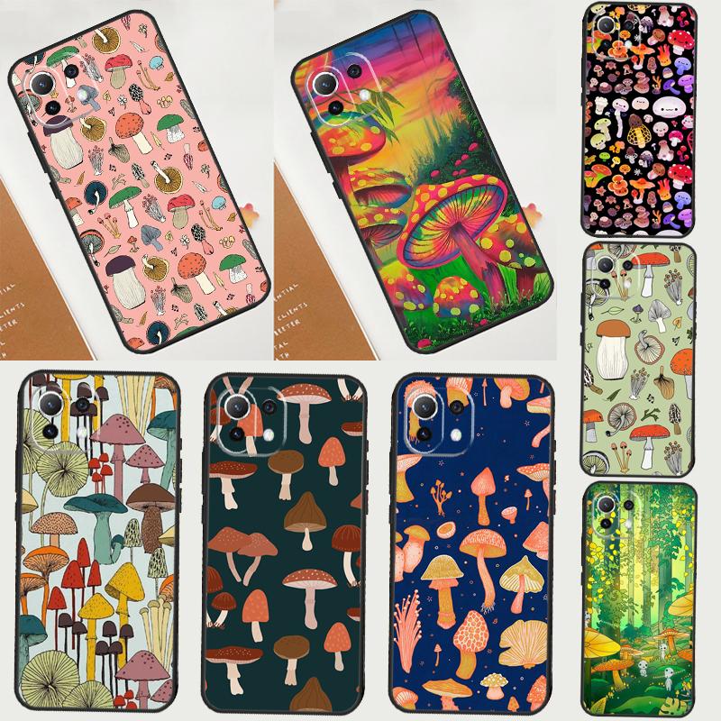 Mushroom Case For Xiaomi 14T Pro 11T 12T 13T 13 14 15 Ultra POCO X7 Pro X3 X5 X6 M6 F5 F6 Pro Cover