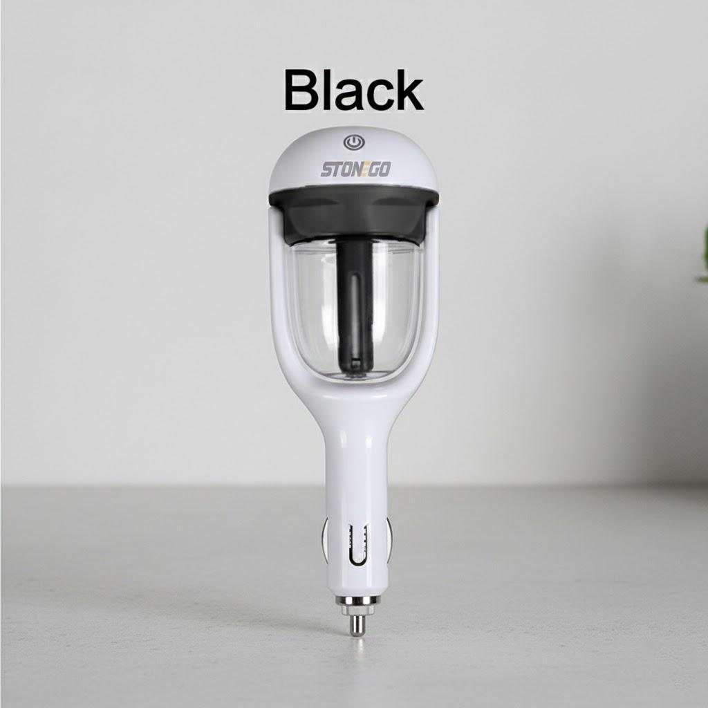 

Portable Mini Car Air Purifier Humidifier Diffuser for Aromatherapy Freshener and Mist Maker Perfect for Vehicle Use чёрный