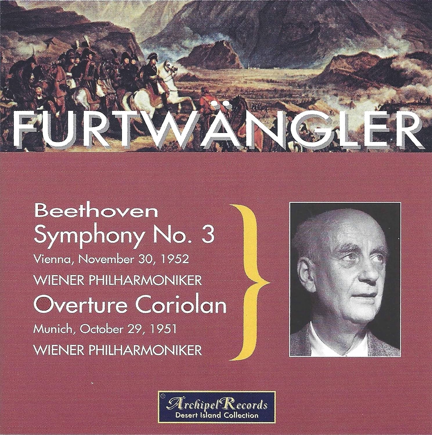 

CD FURTWANGLER - Beethoven: Symphony No.3 ARPCD0121 Non Japan Classical Used