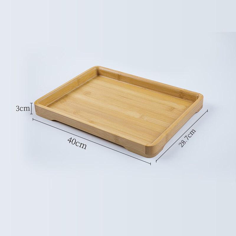 Jingbaodi Bamboo Rectangular Serving Tea Tray
