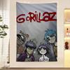 Retro Music GGorillazS Cartoon Tapestry Art Science Fiction Room Home Decor Wall Hanging Sheets