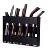 Functional Slim Adhesive Cabinet Door Mount 5 Compartment Adhesive Metal Straw Organizers Slim Cabinet Door Wall Mount