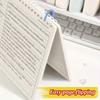 B5 Top Spiral Notebook Thickened Grid Lined Journal Student Sectioned Study Note Book for Exam Preparation