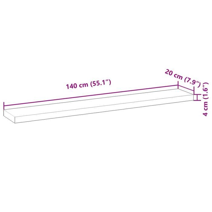 VidaXL Table Top 140x20x4 Cm Rectangular Solid Acacia Wood, Replacement Table Top, Table Top 4008769