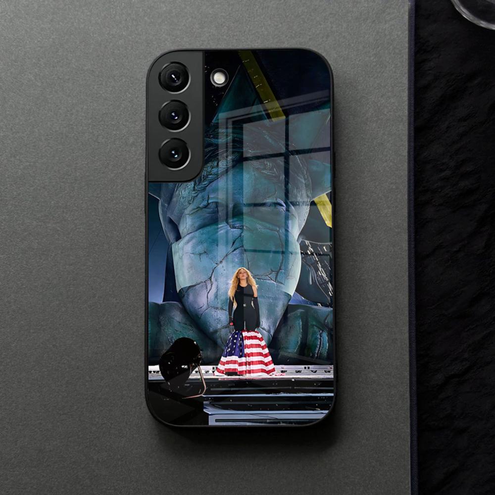 Album Bey Beyonce Phone Case Glass For Samsung Galaxy S21 S26 S25 S22 S20 S24 S23 Ultra Fe Plus A16 A34 A54 A24 Coque