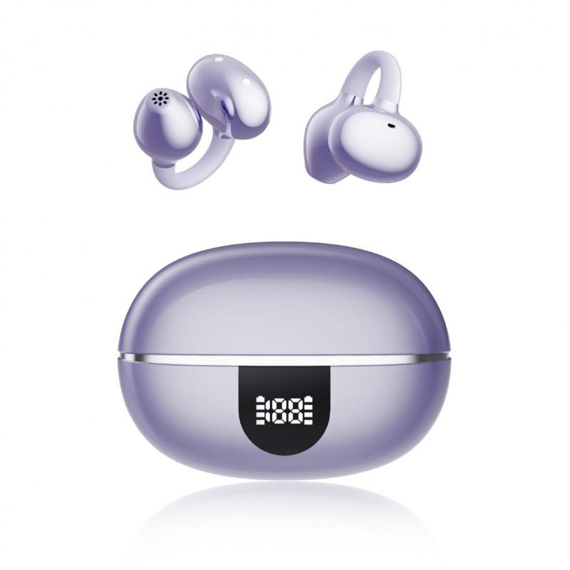 Wireless Ear-Clip Headphones Bluetooth 6.0 Open-Ear Stereo Sports Fitness Gym Running Sweatproof