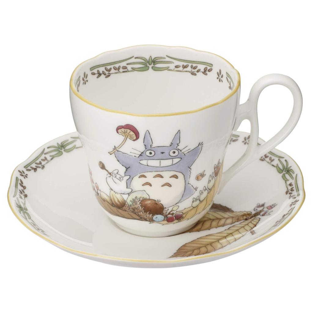 Noritake Cup Saucer Coffee 250cc My Neighbor Totoro Microwave Safe 2 Bone China & (Pair Set) (For Tea) TP97889/4924-38